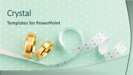  Presentation with elegant wedding - Colorful slides enhanced with turquoise elegant wedding background - two backdrop and a soft green colored foreground