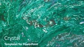  Presentation with green marble - Presentation design featuring turquoise-green-marble-texture-background background and a ocean colored foreground