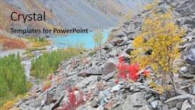  Presentation with siberia - Amazing slide set having turquoise lake - autumnal colors in altai mountains siberia russia backdrop and a light gray colored foreground