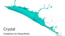  Presentation with turquoise - Amazing PPT layouts having turquoise paint splash isolated backdrop and a white colored foreground