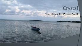  Presentation with blue night - Beautiful presentation design featuring turquoise water ocean sea bay in blue bay in mauritius at night fall backdrop and a light blue colored foreground
