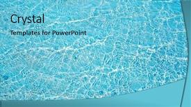  Presentation with water ripple - Beautiful presentation theme featuring turquoise water of white sand backdrop and a light blue colored foreground