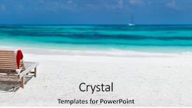  Presentation with caribbean christmas - Presentation theme having turquoise water perfect christmas background and a white colored foreground