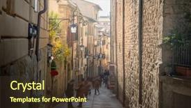 Presentation with italy usa - Cool new slides with tuscan window - street in arezzo italy backdrop and a  colored foreground