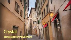  Presentation with map navigation seas italy - Amazing theme having tuscan window - street in florence italy backdrop and a  colored foreground