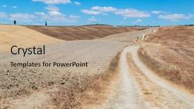  Presentation with sky blue - Slide deck consisting of tuscany holidays italy holidays tuscany background and a coral colored foreground