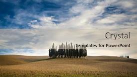  Presentation with rolling hills - PPT layouts having tuscany-italy-september-27-2017 background and a mint green colored foreground
