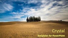  Presentation with rolling hills - Audience pleasing slide deck consisting of tuscany-italy-september-27-2017 backdrop and a tawny brown colored foreground