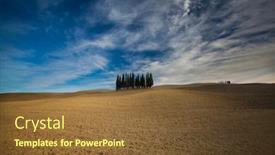  Presentation with rolling hills - Slide deck enhanced with tuscany-italy-september-27-2017 background and a tawny brown colored foreground