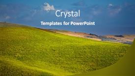  Presentation with farm house - Slide deck featuring tuscany-landscape-with-typical-farm background and a teal colored foreground