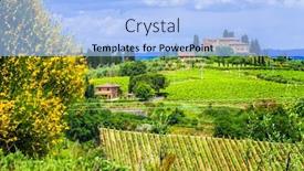  Presentation with tuscany - Beautiful PPT theme featuring toscana - tuscany scenery italy backdrop and a light blue colored foreground