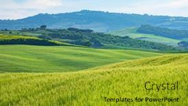  Presentation with rolling hills - PPT layouts featuring tuscany-spring-rolling-hills background and a gold colored foreground