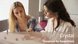  Presentation with dyslexia - Colorful slide deck enhanced with tutor using learning aids backdrop and a coral colored foreground