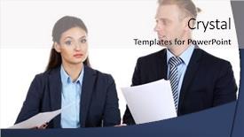  Presentation with anchors - Cool new slide set with tv anchors training for telling backdrop and a  colored foreground