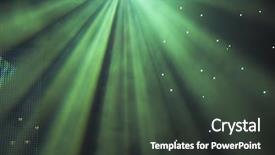  Presentation with green lights - Colorful slides enhanced with stage green lights - prepared backdrop and a dark gray colored foreground