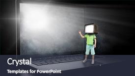  Presentation with children - Amazing presentation having tv characters - tv addicted children mixed media backdrop and a  colored foreground