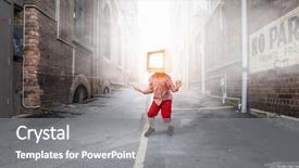  Presentation with children - Beautiful PPT theme featuring tv characters - tv addicted children mixed media backdrop and a  colored foreground