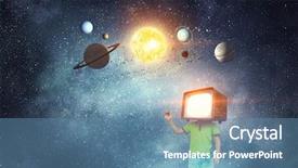  Presentation with children - Presentation consisting of tv characters - tv addicted children mixed media background and a  colored foreground