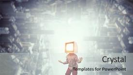  Presentation with cartoon children dance - Theme consisting of tv characters - tv addicted children mixed media background and a  colored foreground