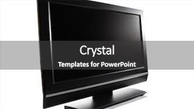  Presentation with definition - Slide set enhanced with lcd high definition flat screen background and a dark gray colored foreground