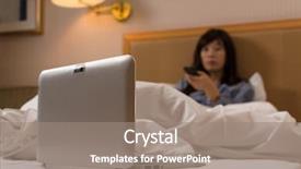  Presentation with being a single woman - Audience pleasing presentation theme consisting of tv computer free - asian woman put her laptop backdrop and a  colored foreground