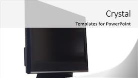  Presentation with flat - Audience pleasing PPT theme consisting of tv isolated on white background backdrop and a white colored foreground