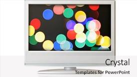  Presentation with lgbt diversity rainbow flag isolated - PPT theme featuring tv isolated with colorful christmas background and a white colored foreground