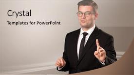  Presentation with live gardening - Colorful presentation design enhanced with tv journalism - televison presenter host in live backdrop and a soft green colored foreground