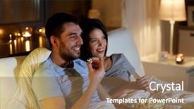  Presentation with family - Cool new theme with tv junk food - people family and leisure concept backdrop and a violet colored foreground