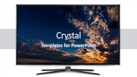  Presentation with brown sugar isolated on white - Theme with tv monitors - 4k monitor isolated on white background and a navy blue colored foreground