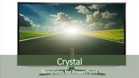  Presentation with blank whiteboard isolated on white - Cool new PPT theme with tv monitors - 4k monitor isolated on white backdrop and a tawny brown colored foreground