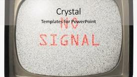  Presentation with noise - PPT theme featuring tv programs - noise on old tv screen background and a light gray colored foreground