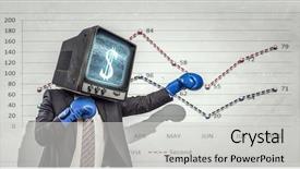  Presentation with rating - Colorful presentation enhanced with tv rating - man with tv instead backdrop and a  colored foreground