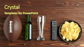  Presentation with control - Theme with tv remote control beer background and a tawny brown colored foreground