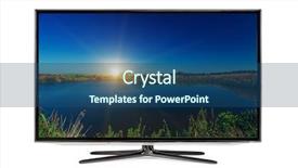  Presentation with history earth globe isolated white - Beautiful PPT theme featuring tv screens - 4k monitor isolated on white backdrop and a ocean colored foreground