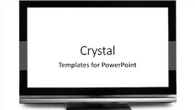  Presentation with flat - Audience pleasing presentation theme consisting of tv screens - flat screen tv backdrop and a white colored foreground