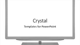  Presentation with monitor computer - Amazing theme having tv screens - flat television on the white backdrop and a white colored foreground