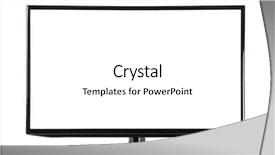  Presentation with white - Beautiful slide deck featuring tv screens - monitor isolated on white backdrop and a white colored foreground