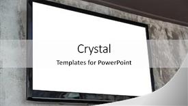 Presentation with wall - Presentation design enhanced with tv screens - tv screen on wall background and a white colored foreground
