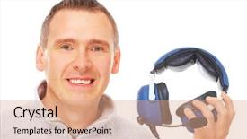  Presentation with atc - Slides consisting of tv sport commentator and atc background and a coral colored foreground