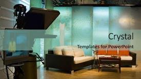  Presentation with shooting - Amazing presentation having tv studio is prepared backdrop and a mint green colored foreground