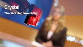  Presentation with 3d studio max - Slide deck with tv studio shallow dof focus background and a ocean colored foreground