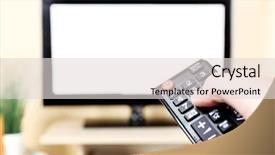  Presentation with controller - PPT layouts consisting of tv viewing - watching tv and using remote background and a lemonade colored foreground