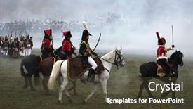  Presentation with battle - Presentation theme having tvarozna-czech-republic-december-3 background and a tawny brown colored foreground