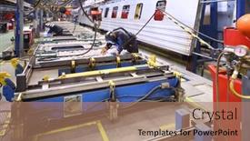  Presentation with welding - Presentation featuring tver-jun-05-the-process background and a coral colored foreground