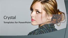  Presentation with real woman hair texture human - Theme consisting of tweed jacket and red background and a  colored foreground