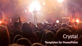  Presentation with new year - Audience pleasing presentation theme consisting of social occasion - new year concept - fireworks backdrop and a  colored foreground