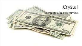  Presentation with cash flow rupee - Presentation consisting of twenty dollar bill - cash money background and a  colored foreground