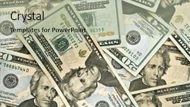  Presentation with money - Audience pleasing slides consisting of twenty dollar bill - money background backdrop and a  colored foreground