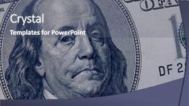  Presentation with ben franklyn tax - PPT theme with twenty dollar bill - sad ben background and a ocean colored foreground